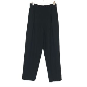 St. John Black Wool Dress Pants